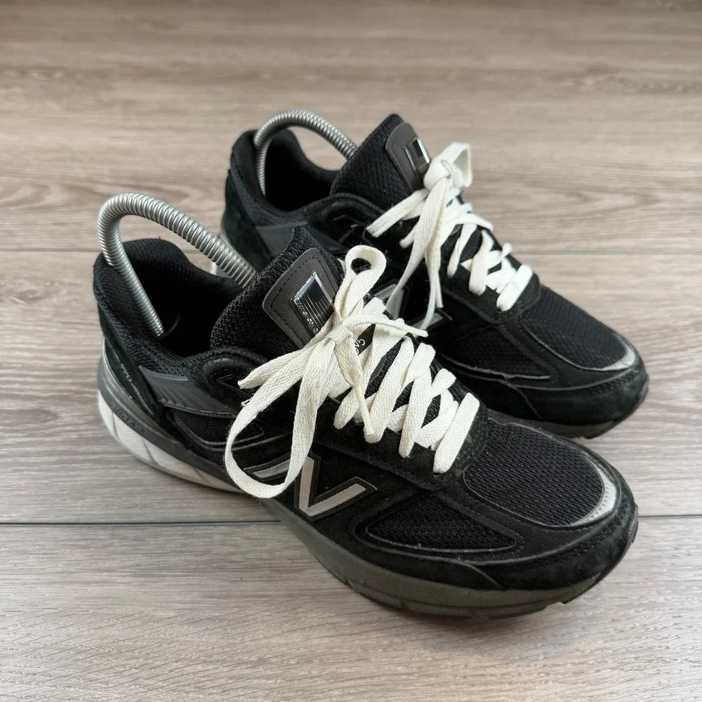 New Balance Womens 990v5 Made in USA Running Shoes Black W990BK5 Size 8.5